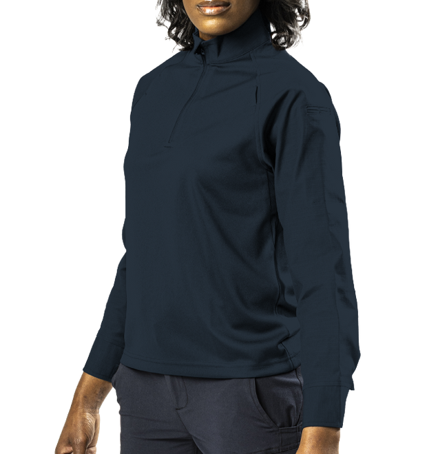 UFX™ Bold Long Sleeve Zip Mock Neck Patrol Shirt
