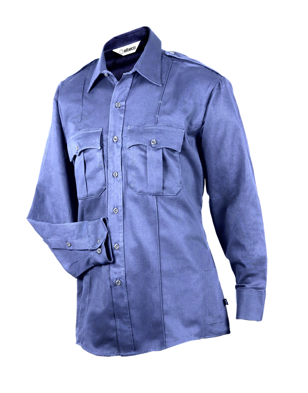 dress blue bravo HeroShield 100% Cotton Men's Bravo Long Sleeve Shirt