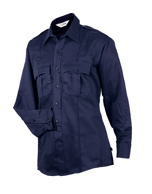 HeroShield 100% Cotton Men's Bravo Long Sleeve Shirt | Elbeco HeroShield 100% Cotton Men's Bravo Long Sleeve Shirt | Elbeco